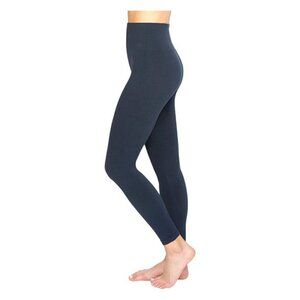 SPANX Look at Me Now Leggings Seamless Stretch Pant Navy Blue Black M Women Pant